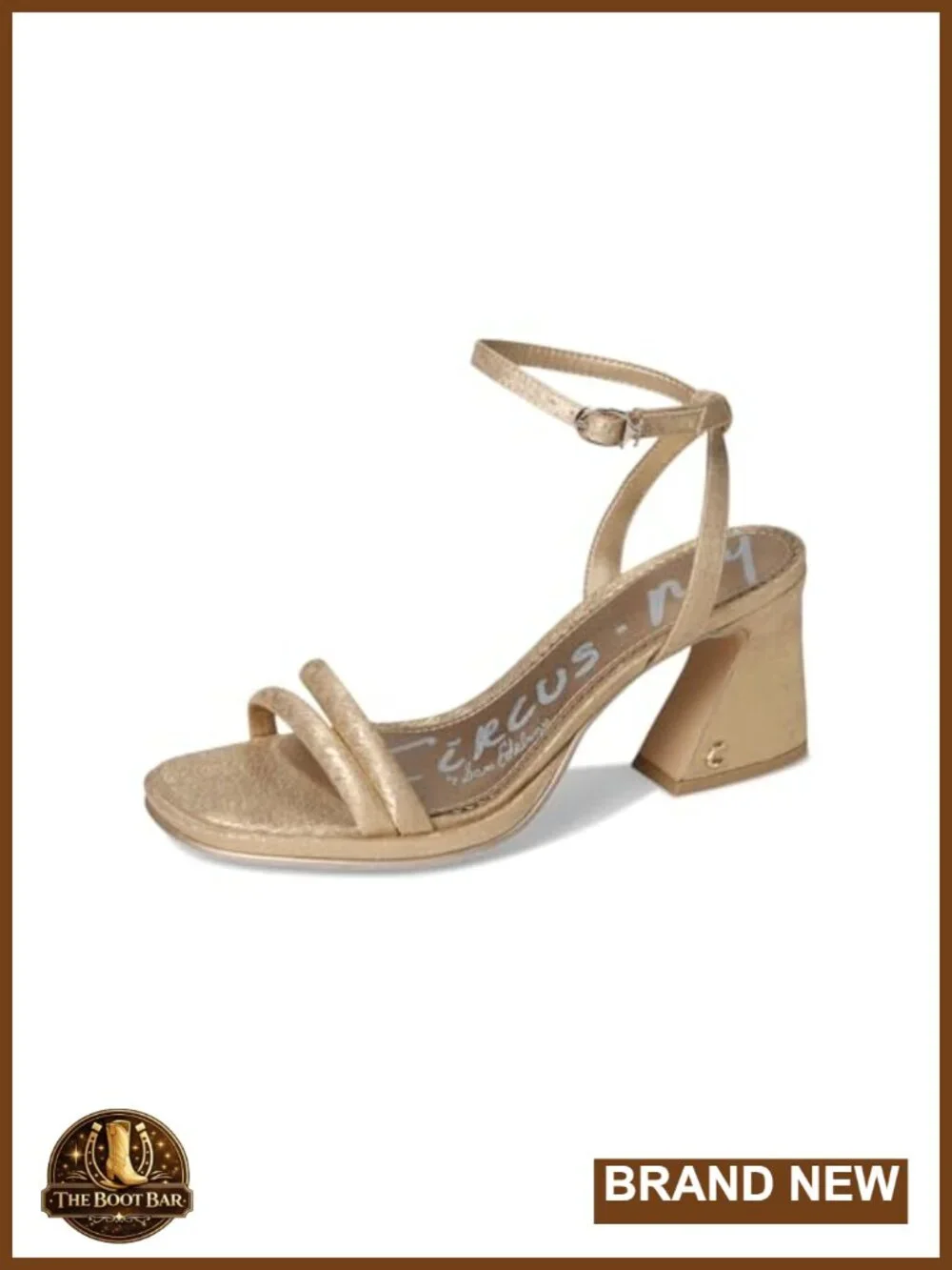 Heeled Sandals with Ankle Strap Block Heel 3 Inch